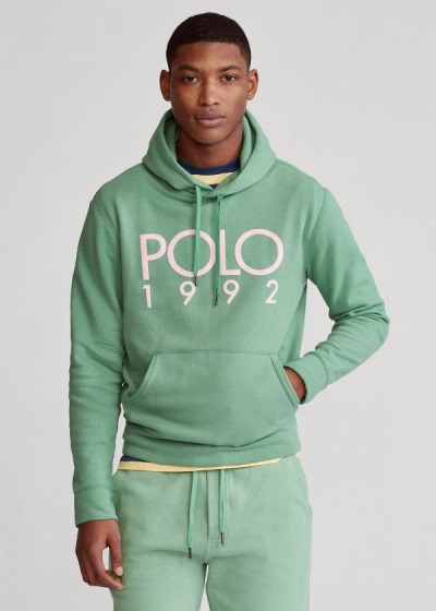 Sudaderas Con Capucha Polo Ralph Lauren Hombre Verdes / Blancos - Polo 1992 Fleece - ZTEKN2506